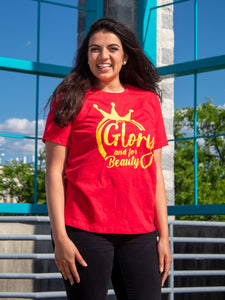 For glory and for beauty Red Tee