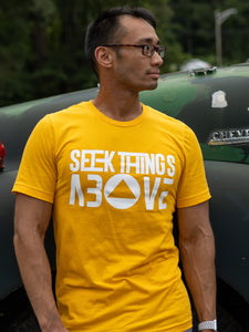 Seek things above Gold Tee